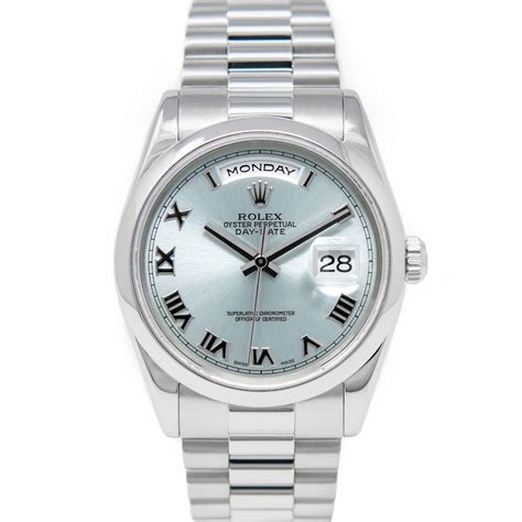 rolex day date for men platinum rehaut price|Rolex Day-Date 118206.